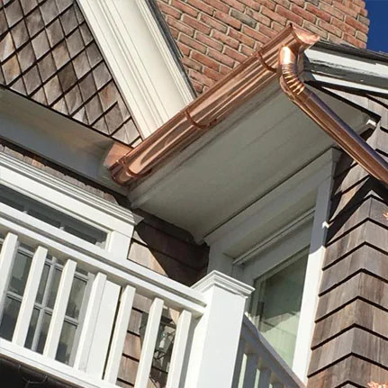 copper gutter installation Islandia ny